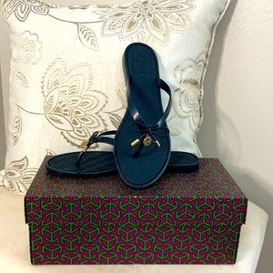 Tory Burch - Navy Jelly Thong Sandals - 7